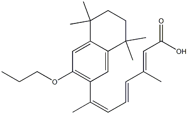 (2E,4E,6Z)-3-Methyl-7-(5,6,7,8-tetrahydro-5,5,8,8-tetramethyl-3-propoxy-3-naphthalenyl)-2,4,6-octatrienoicacid