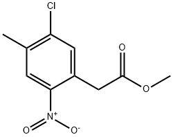 Benzeneacetic acid, 5-chloro-4-methyl-2-nitro-, methyl ester