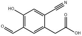 2-Cyano-5-formyl-4-hydroxyphenylacetic acid