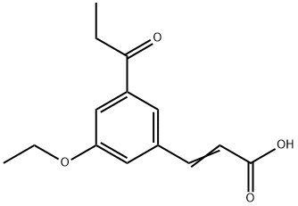 3-Ethoxy-5-propionylcinnamic acid