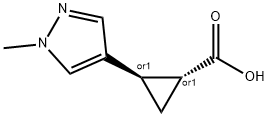 rac-(1R,2R)-2-(1-methyl-1H-pyrazol-4-yl)cyclopropane-1-carboxylic acid
