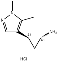 rac-(1R,2S)-2-(1,5-dimethyl-1H-pyrazol-4-yl)cyclopropan-1-amine dihydrochloride, trans