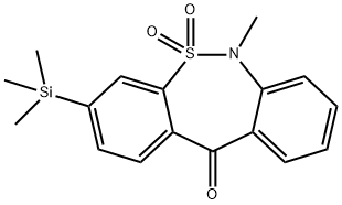 Dibenzo[c,f][1,2]thiazepin-11(6H)-one, 6-methyl-3-(trimethylsilyl)-, 5,5-dioxide