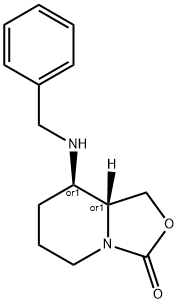 3H-Oxazolo[3,4-a]pyridin-3-one, hexahydro-8-[(phenylmethyl)amino]-, (8R,8aR)-rel-