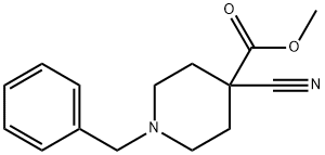 4-Piperidinecarboxylic acid, 4-cyano-1-(phenylmethyl)-, methyl ester