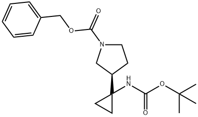 (3R)-1-benzyloxycarbonyl-3-[1-(tert-butoxycarbonylamino)cyclopropan-1-yl]pyrrolidine