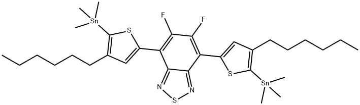 2,1,3-Benzothiadiazole, 5,6-difluoro-4,7-bis[4-hexyl-5-(trimethylstannyl)-2-thienyl]-