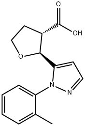 3-Furancarboxylic acid, tetrahydro-2-[1-(2-methylphenyl)-1H-pyrazol-5-yl]-, (2S,3S)-