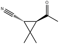 trans-3-acetyl-2,2-dimethylcyclopropane-1-carbonitrile