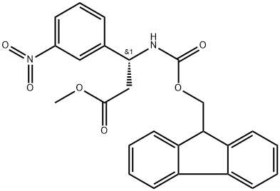Benzenepropanoic acid, β-[[(9H-fluoren-9-ylmethoxy)carbonyl]amino]-3-nitro-, methyl ester, (βR)-