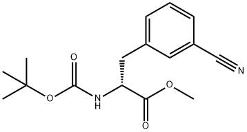D-Phenylalanine, 3-cyano-N-[(1,1-dimethylethoxy)carbonyl]-, methyl ester