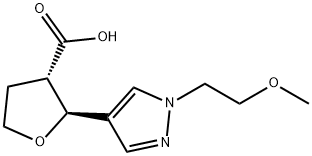 trans-2-[1-(2-methoxyethyl)-1H-pyrazol-4-yl]oxolane-3-carboxylic acid