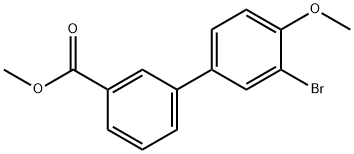 [1,1'-Biphenyl]-3-carboxylic acid, 3'-bromo-4'-methoxy-, methyl ester