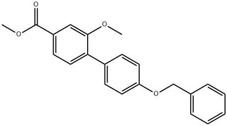 [1,1'-Biphenyl]-4-carboxylic acid, 2-methoxy-4'-(phenylmethoxy)-, methyl ester
