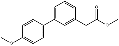 [1,1'-Biphenyl]-3-acetic acid, 4'-(methylthio)-, methyl ester