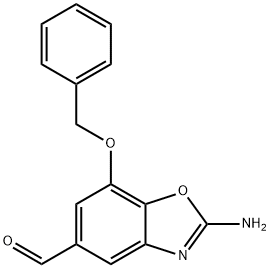 5-Benzoxazolecarboxaldehyde, 2-amino-7-(phenylmethoxy)-