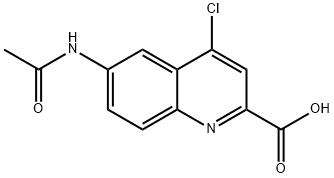 2-Quinolinecarboxylic acid, 6-(acetylamino)-4-chloro-