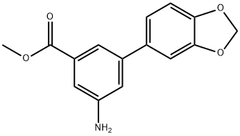 Benzoic acid, 3-amino-5-(1,3-benzodioxol-5-yl)-, methyl ester