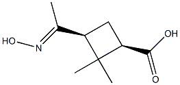 (1R,3S)-3-[1-(hydroxyimino)ethyl]-2,2-dimethylcyclobutane-1-carboxylic acid
