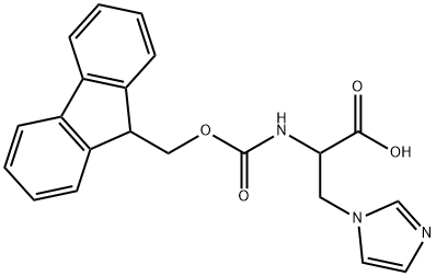 2-({[(9H-fluoren-9-yl)methoxy]carbonyl}amino)-3-(1H-imidazol-1-yl)propanoic acid