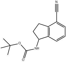 Carbamic acid, N-(4-cyano-2,3-dihydro-1H-inden-1-yl)-, 1,1-dimethylethyl ester