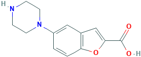 5-(哌嗪-1-基)苯并呋喃-2-羧酸