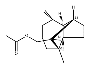 乙酸十氢-4,8,8-三甲基-1,4-甲醇基-9-甲酯(1S-(1.(.,3A.Β.,4.(.,8A.Β.,9S*))