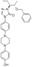 4-(4-(4-(4-羟苯基)-1-哌啶基)苯基)-2-[(1S,2S)-1-乙基-2-(苄氧基)丙基]-2,4-二氢-3H-1,2,4-三唑-3-酮