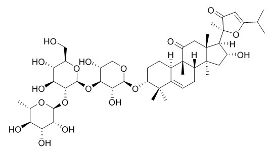 19-Norlanosta-5,23-diene-11,22-dione, 3-[(O-6-deoxy-α-L-mannopyranosyl-(1→2)-O-β-D-glucopyranosyl-(1→3)-β-D-xylopyranosyl)oxy]-20,24-epoxy-16-hydroxy-9-methyl-, (3α,9β,10α,16α)-