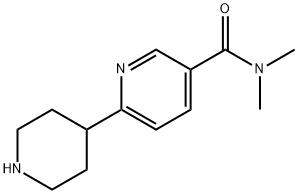 3-Pyridinecarboxamide, N,N-dimethyl-6-(4-piperidinyl)-