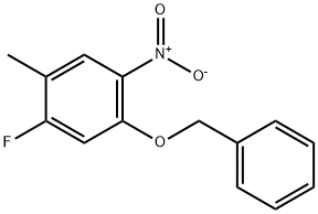 Benzene, 1-fluoro-2-methyl-4-nitro-5-(phenylmethoxy)-