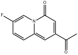 4H-Quinolizin-4-one, 2-acetyl-7-fluoro-