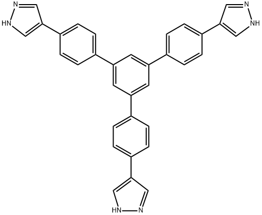 4-[4-[3,5-bis[4-(1H-pyrazol-4-yl)phenyl]phenyl]phenyl]-1H-pyrazole