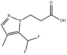 3-[5-(difluoromethyl)-4-methyl-1H-pyrazol-1-yl]propanoic acid