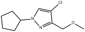 4-chloro-1-cyclopentyl-3-(methoxymethyl)-1H-pyrazole