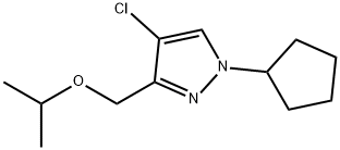 4-chloro-1-cyclopentyl-3-(isopropoxymethyl)-1H-pyrazole