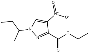 1H-Pyrazole-3-carboxylic acid, 1-(1-methylpropyl)-4-nitro-, ethyl ester