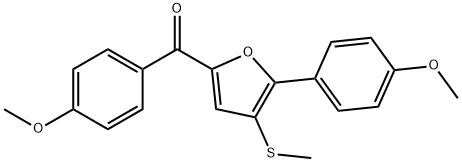 2-对甲氧苯基-5-对甲氧苯甲酰基-3-甲硫基呋喃