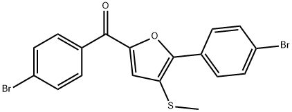 (4-bromophenyl)(5-(4-bromophenyl)-4-(methylthio)furan-2-yl)methanone