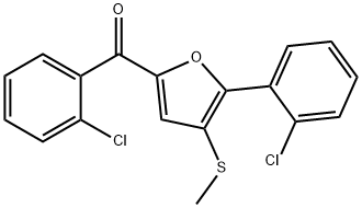 (2-chlorophenyl)(5-(2-chlorophenyl)-4-(methylthio)furan-2-yl)methanone