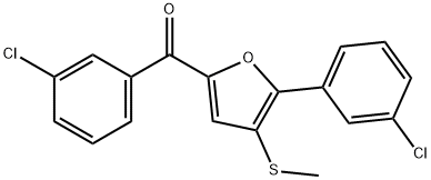2-间氯苯基-5-间氯苯甲酰基-3-甲硫基呋喃