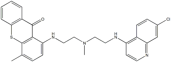 9H-Thioxanthen-9-one, 1-[[2-[[2-[(7-chloro-4-quinolinyl)amino]ethyl]methylamino]ethyl]amino]-4-methyl-