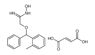 [(Z)-N-hydroxy-C-[[(2-methylphenyl)-phenylmethoxy]methyl]carbonimidoyl]azanium,(E)-4-hydroxy-4-oxobut-2-enoate
