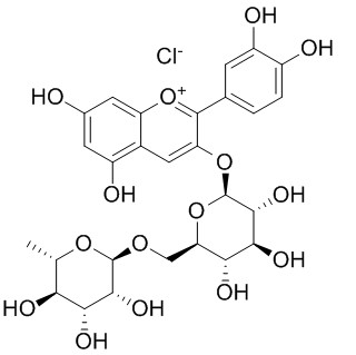 氯化花青素鼠李葡糖苷