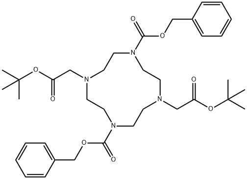 dibenzyl 4,10-bis(2-(tert-butoxy)-2-oxoethyl)-1,4,7,10-tetraazacyclododecane-1,7-dicarboxylate