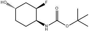 Carbamic acid, N-[(1S,2R,4S)-2-fluoro-4-hydroxycyclohexyl]-, 1,1-dimethylethyl ester
