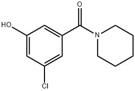 3-chloro-5-[(piperidin-1-yl)carbonyl]phenol