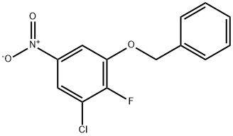 Benzene, 1-chloro-2-fluoro-5-nitro-3-(phenylmethoxy)-