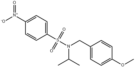 Benzenesulfonamide, N-[(4-methoxyphenyl)methyl]-N-(1-methylethyl)-4-nitro-