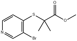 2-[(3-bromo-4-pyridinyl)thio]-2-methyl-Propanoic acid methyl ester